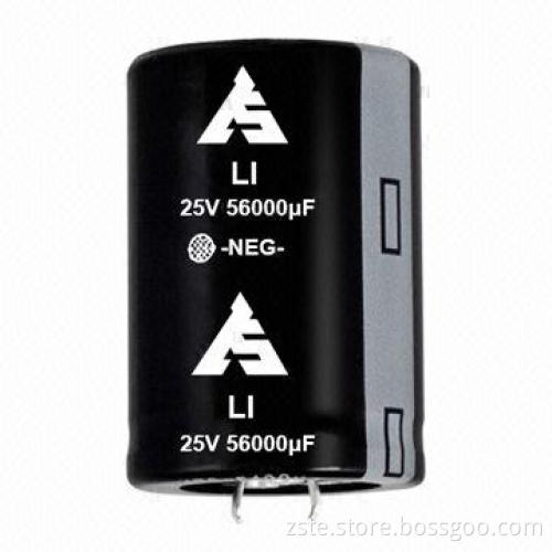 Snap-in Aluminum Electrolytic Capacitor, LI, 25V, 56000uf